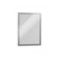 Durable 487223 Duraframe Self Adhesive Sign Holder A4 Silver Pack 2
