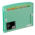 Colourhide Expanding File 9026004 ZipIt 7 Pocket PP FC Green