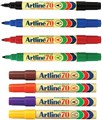 Artline 70 Permanent Marker Bullet 15mm Assorted Box 12