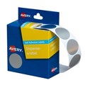 Avery 937272 Dispenser Dots 24mm Diameter Silver Pack 250