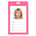 Marbig Card Holder 9901009 Rigid Portrait Pink Pkt6 discontinued