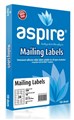 Aspire Address Labels Laser Inkjet 64 x 339mm 24 Per Sheet Pack 100