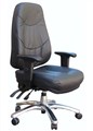 Atlas High Back Typist Chair with Arms 3 Lever Fully Ergonomic Black Fabric