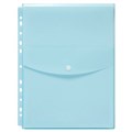 Marbig 2025891 Binder Wallet A4 Top Open with Button Blue