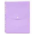 Marbig 2025894 Binder Wallet A4 Top Open with Button Pastel Purple
