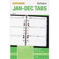 Debden Desk Refill Dk1010 JanDec Tabs