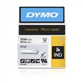 Dymo 18445 Rhino Vinyl Tape 19mm x 55m Black On White