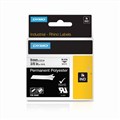 Dymo Rhino 18482 Permanent Polyester Tape 9mm x 55m Black on White