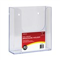 Deflecto 39611 Brochure Holder A5 Single Tier Wall Mount Clear