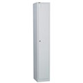 GO Locker Single Door 1830H x 305W x 455D mm Silver Grey