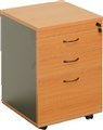 Aspire Mobile Pedestal 4 Drawers 476W x 460D x 675H mm Beech Ironstone