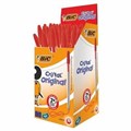 Bic 10203 Cristal Ballpoint Pen Medium 10mm Red Box 50