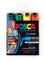 Posca PC8K4PASS Paint Marker PC8K Chisel Tip Assorted Wallet 4