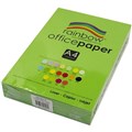 Rainbow Copy Paper A4 80gsm Office Bright Green Ream 500