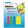Beautone 15610 Stick on  Clear Arrows  12mm x 45mm 5 Assorted Colours x 25 Sheet
