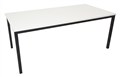 Table 1200mm x 600mm Black Frame White Top