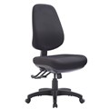 Express TR600 High Back Typist Ergonomic Chair Adjustable Back Heavy Duty Mechanism Black Fabric