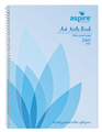 Aspire Spiral Notebook A4 240 Page Side Open
