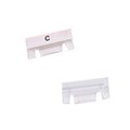 Crystalfile 111360 Clear Tabs Rectangle Pack 50