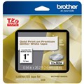 Brother TZePR254 PTouch Tape Premium Gold on White 24mm