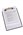 Marbig 4320012 Clipboard with Clear Insertable Cover A4 Black