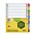 Marbig 36250F Dividers 110 Tab A4 Plastic Extra Wide