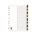 Marbig 35022 Dividers 20 Tab A4 PP MultiColoured
