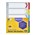 Marbig 38605F Dividers 5 Tab A3 Reinforced Portrait MultiColoured