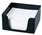 Esselte 45894 SWS Memo Cube with 500 Blank Sheets Black