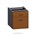Aspire Fixed Pedestal 1 Drawer  File 476W x 470D x 450H mm Cherry  Ironstone