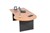 Aspire P End Desk 2100W x 900 x 1050D x 730H mm  Beech Ironstone