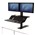 Fellowes SitStand Workstation Dual Monitor Mount Lotus Black discontinued