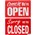 Headline Come in OpenClosed Plastic Sign 200 x 300mm