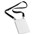 Durable 852501 NamePass Holder with Textile Necklace Duo A6 Black Pack 10
