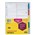 Marbig 35010 Dividers 5 Tab A4 PP MultiColoured