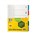 Marbig 36100 Dividers 5 Tab PP A4 Extra Wide
