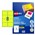 Avery 36102 L7165FY High Vis Shipping Labels Laser 991 x 677mm 8 Per Sheet Fluoro Yellow Pack 25