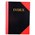 Cumberland 43129 Red  Black Notebook Gloss A6 100 Leaf AZ Indexed