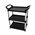 Compass Utility Cart 3 Shelf Black