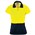 TSCO HiVis 3897YN16 Ladies Two Tone Polo Shirt Short Sleeve Ladies Yellow Size 16