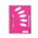 Colourhide Note Book 1719609F A4  5 Subject 250 Page Pink discontinued