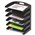 Marbig 86214B Organiser Desktop Metal 6 Tier Black