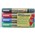 Artline 525T Whiteboard Marker Dual Tip Assorted Wallet 4  Discontinued