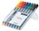 Staedtler 318 WP8 Lumocolor Permanent Pen Fine Assorted Wallet 8