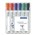 Staedtler 351BWP6 Lumocolor Whiteboard Marker Chisel Assorted Wallet 6