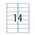 Avery 959089 L7163 Address Labels with Smooth Feed 991 x 381mm 14 Per Sheet Pack 250