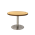 Round Table 900mm Stainless Steel Disc Base Beech Top