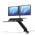 Fellowes 8081601 Lotus RT SitStand Workstation Dual Arm Black